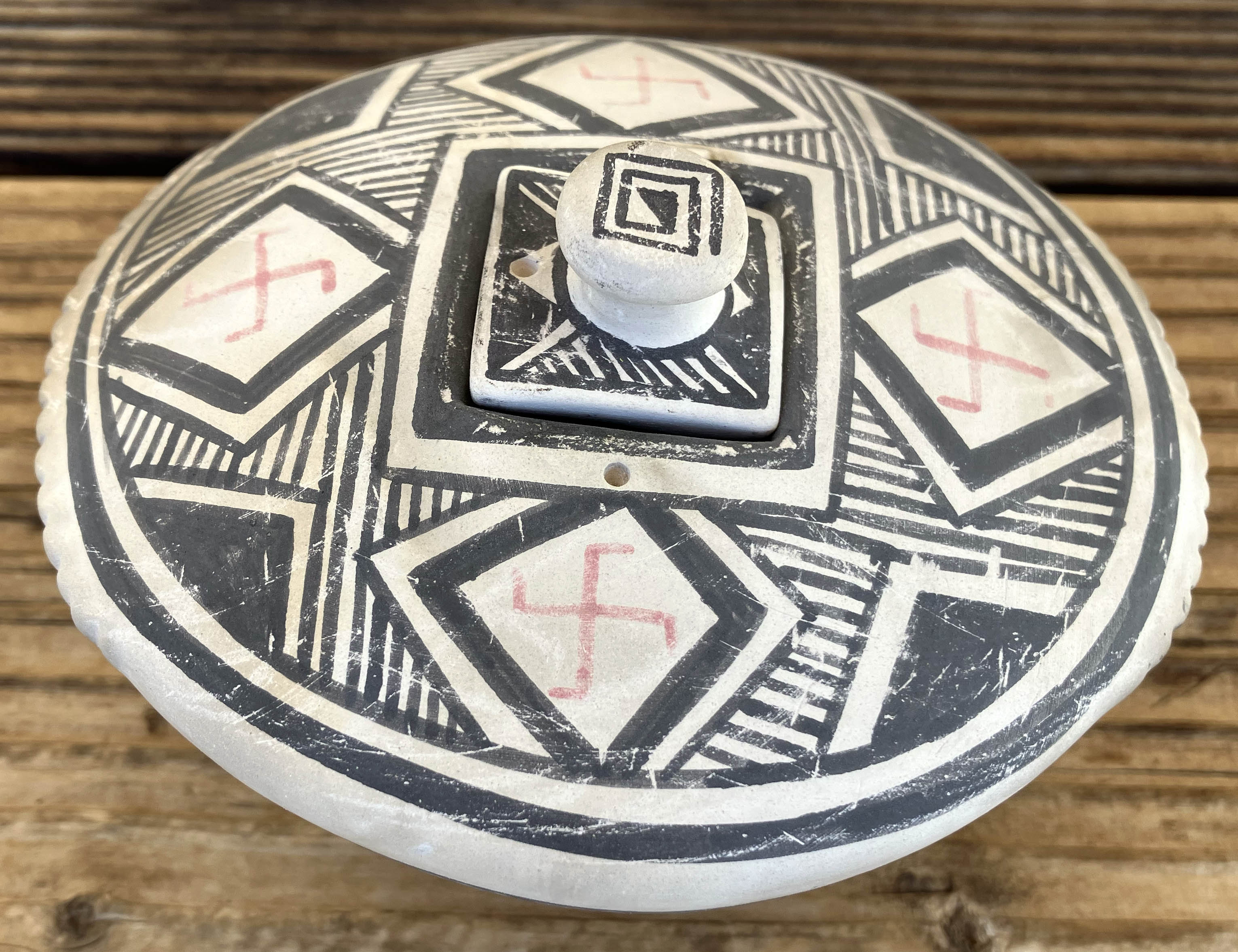 Michael Kanteena | Laguna Pot with Lid | Penfield Gallery of Indian Arts | Albuquerque, New Mexico